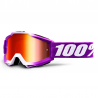Lunettes 100% Accuri Framboise violet/blanc - Miroir rouge