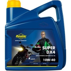 Huile moteur Putoline 4T 10W-40 Semi Synthétique Super DX4 4 litres
