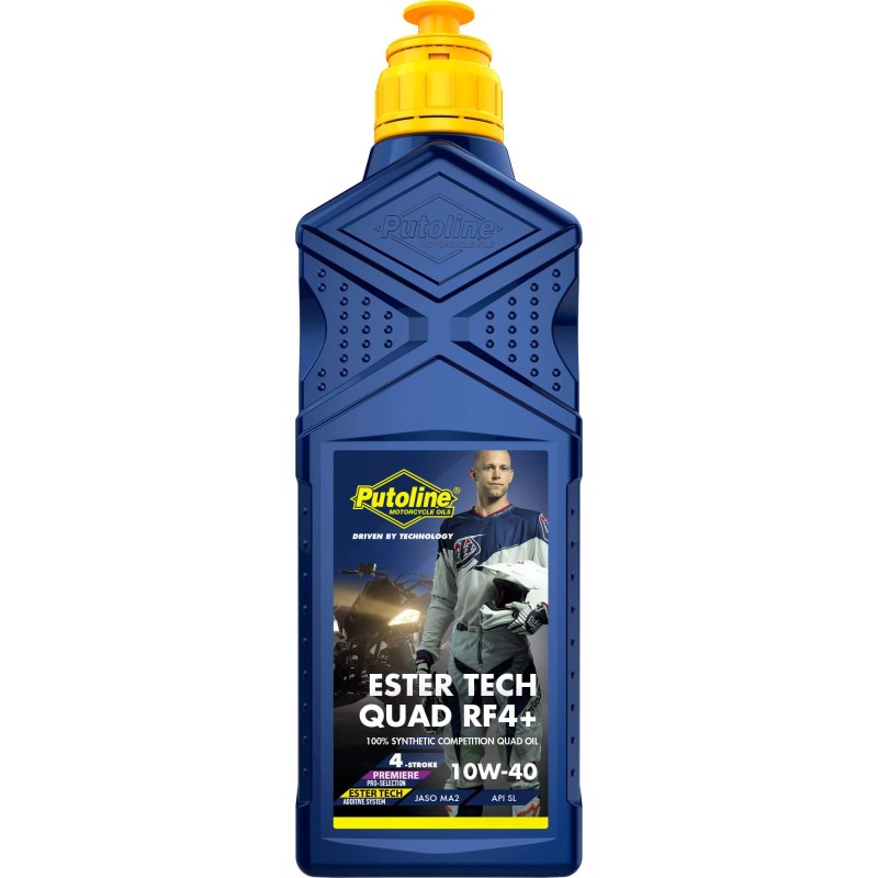 Huile moteur Putoline 4 T 10W-40 Synthetique Ester Tech Quad RF 4+ Huile moteur Putoline 4 T 10W-40 Synthetique Ester Tech Quad RF 4+
