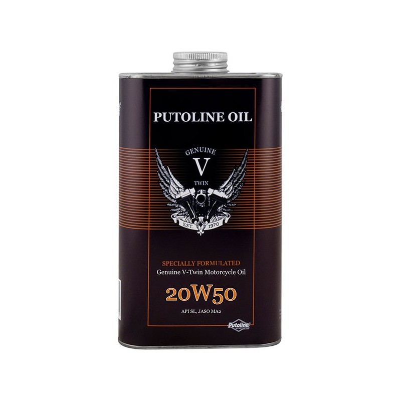 Huile moteur Putoline Genuine V-Twin 20W50 Huile moteur Putoline Genuine V-Twin 20W50