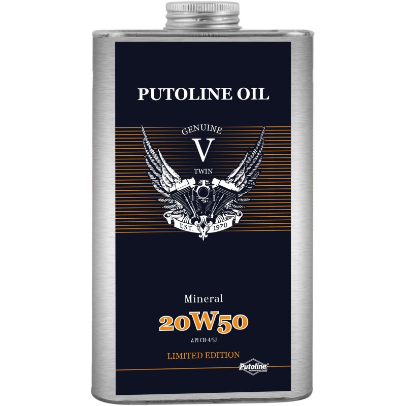 Huile moteur Putoline Mineral V-Twin 20W50 Huile moteur Putoline Mineral V-Twin 20W50