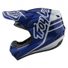 Casque Troy lee design GP Polyacrylite Silhouette Bleu Navy / Blanc Taille L 58/59cm