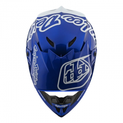 Casque Troy lee design GP Polyacrylite Silhouette Bleu Navy / Blanc Taille L 58/59cm