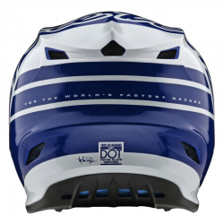 Casque Troy lee design GP Polyacrylite Silhouette Bleu Navy / Blanc Taille L 58/59cm