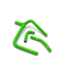 Durites de radiateurs silicone SAMCO 3 unités Kawasaki 250 KXF