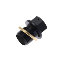 Bouchon de vidange TECNIUM aluminium noir M10 x 1,5 x 14