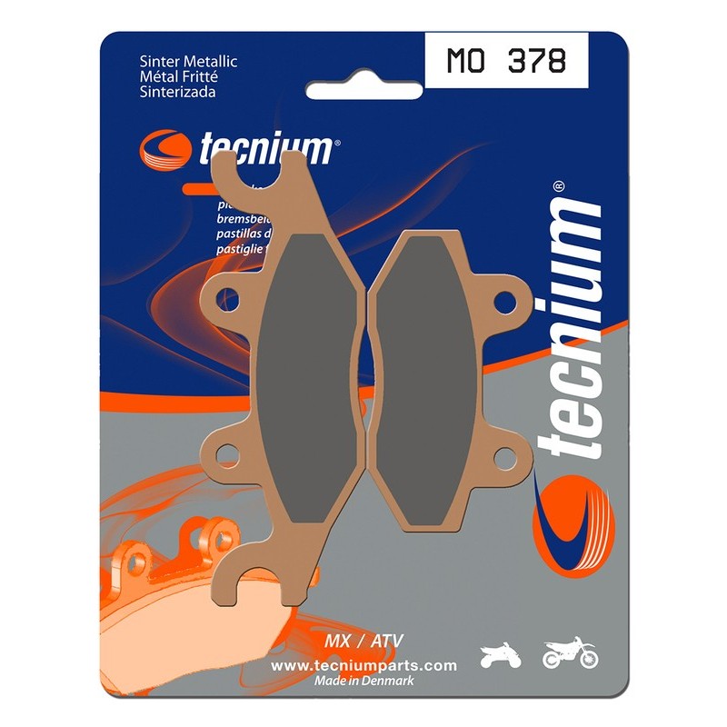 Plaquettes de frein TECNIUM Motocross / enduro métal fritté - MO378