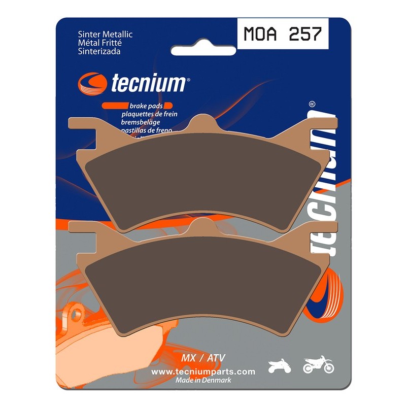 Plaquettes de frein TECNIUM Motocross / enduro métal fritté - MOA257