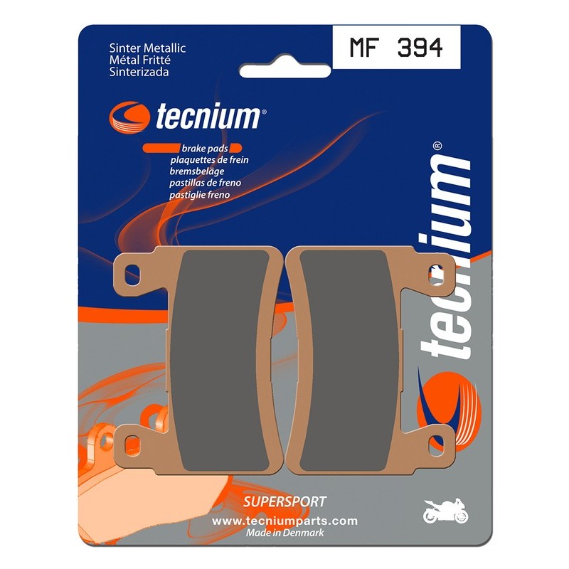 Plaquettes de frein TECNIUM Performance métal fritté - MF394 Plaquettes de frein TECNIUM Performance métal fritté - MF394