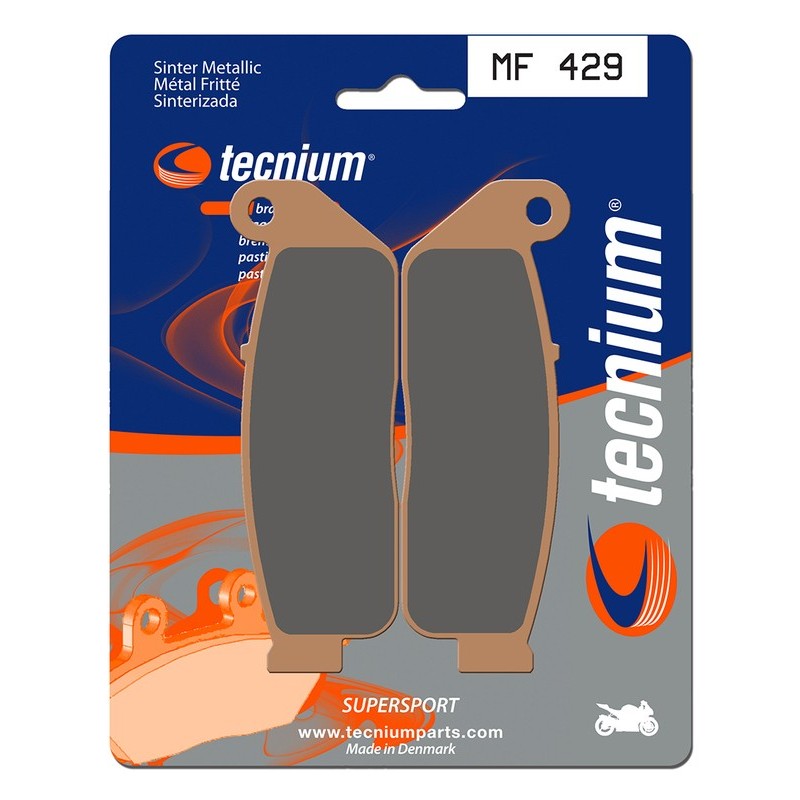 Plaquettes de frein TECNIUM Performance métal fritté - MF429 Plaquettes de frein TECNIUM Performance métal fritté - MF429