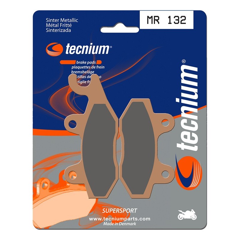 Plaquettes de frein TECNIUM Performance métal fritté - MR133 Plaquettes de frein TECNIUM Performance métal fritté - MR133