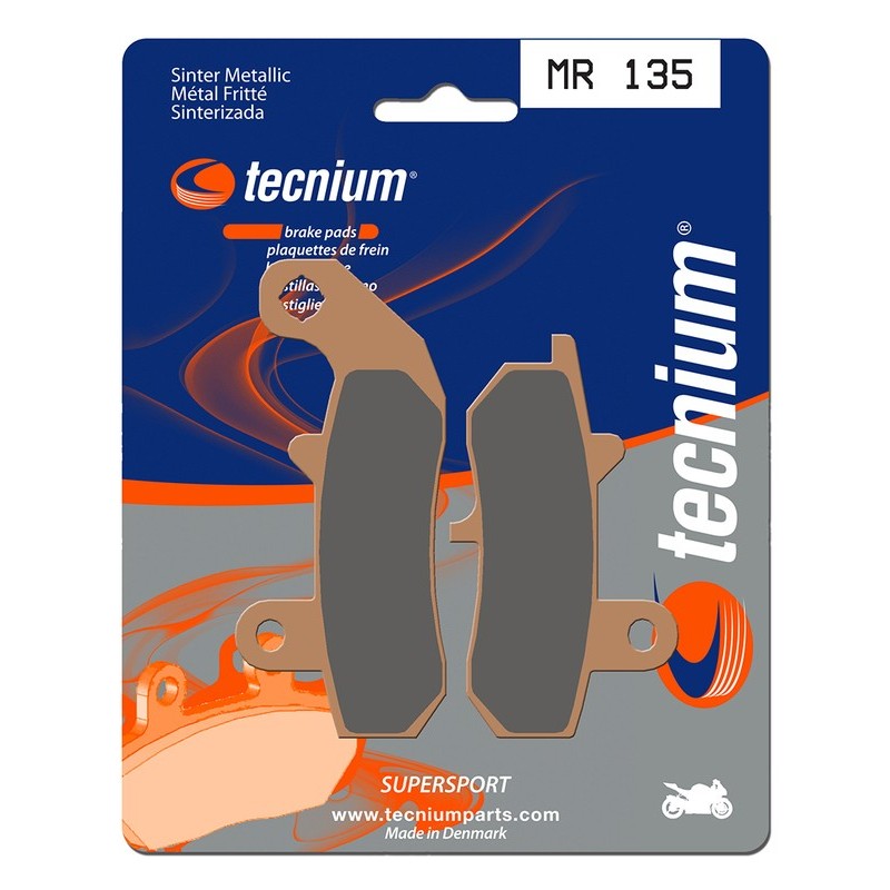 Plaquettes de frein TECNIUM Performance métal fritté - MR135 Plaquettes de frein TECNIUM Performance métal fritté - MR135