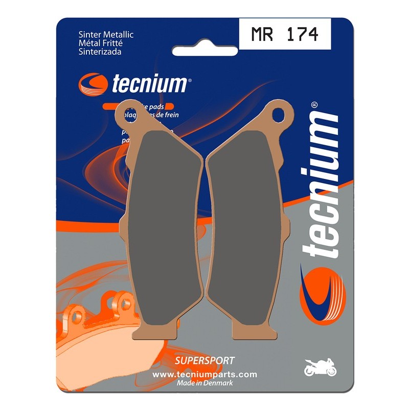 Plaquettes de frein TECNIUM Performance métal fritté - MR174 Plaquettes de frein TECNIUM Performance métal fritté - MR174