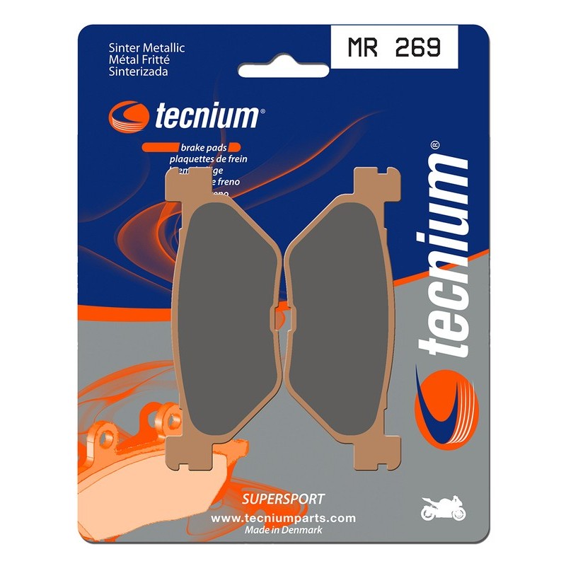 Plaquettes de frein TECNIUM Performance métal fritté - MR269 Plaquettes de frein TECNIUM Performance métal fritté - MR269