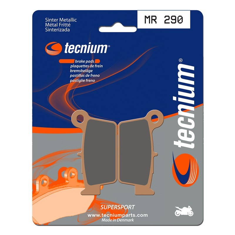 Plaquettes de frein TECNIUM Performance métal fritté - MR290 Plaquettes de frein TECNIUM Performance métal fritté - MR290