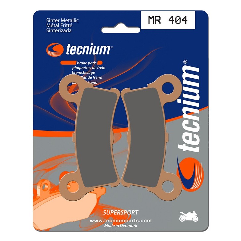 Plaquettes de frein TECNIUM Performance métal fritté - MR404 Plaquettes de frein TECNIUM Performance métal fritté - MR404