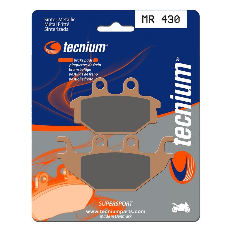 Plaquettes de frein TECNIUM Performance métal fritté - MR430 Plaquettes de frein TECNIUM Performance métal fritté - MR430