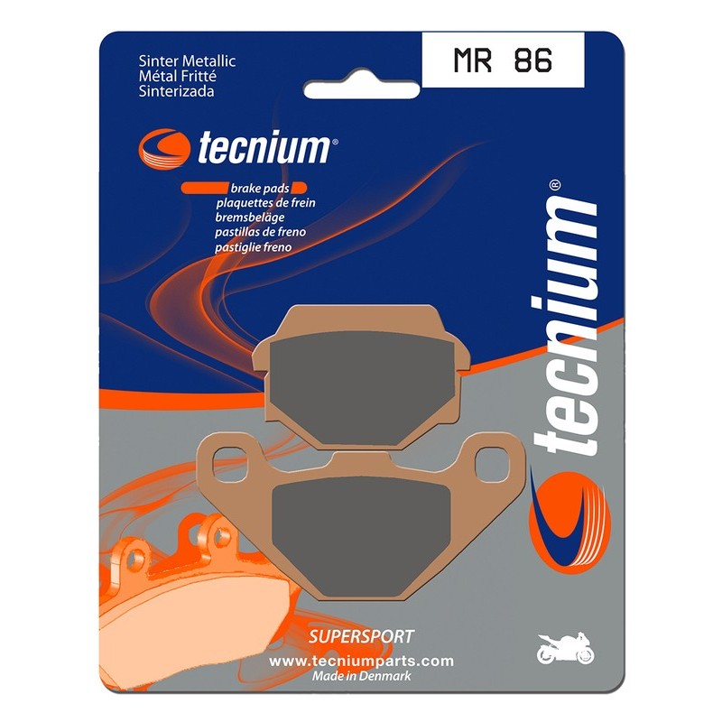Plaquettes de frein TECNIUM Performance métal fritté - MR86 Plaquettes de frein TECNIUM Performance métal fritté - MR86