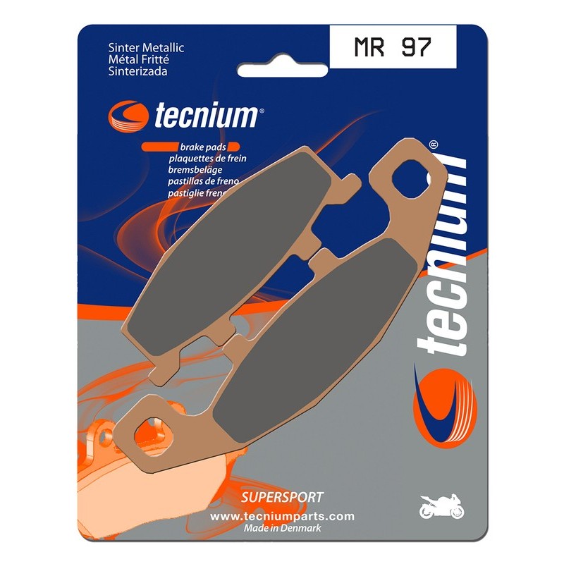 Plaquettes de frein TECNIUM Performance métal fritté - MR97 Plaquettes de frein TECNIUM Performance métal fritté - MR97