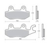 Plaquettes de frein TECNIUM Professional Racing métal fritté - MSR455
