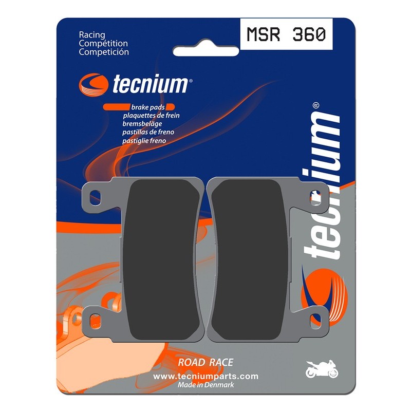 Plaquettes de frein TECNIUM Racing métal fritté - MSR360 Plaquettes de frein TECNIUM Racing métal fritté - MSR360