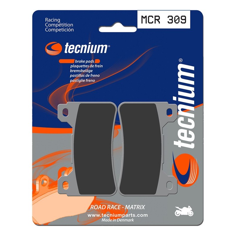 Plaquettes de frein TECNIUM Racing métal fritté carbone - MCR309 Plaquettes de frein TECNIUM Racing métal fritté carbone - MCR309