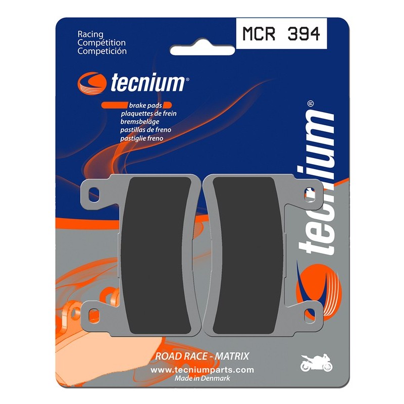Plaquettes de frein TECNIUM Racing métal fritté carbone - MCR394 Plaquettes de frein TECNIUM Racing métal fritté carbone - MCR394