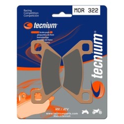 Plaquettes de frein TECNIUM Racing Motocross / enduro métal fritté - MOR322