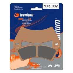 Plaquettes de frein TECNIUM Racing Motocross / enduro métal fritté - MOR397