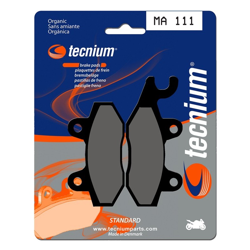 Plaquettes de frein TECNIUM route organique - MA111 Plaquettes de frein TECNIUM route organique - MA111
