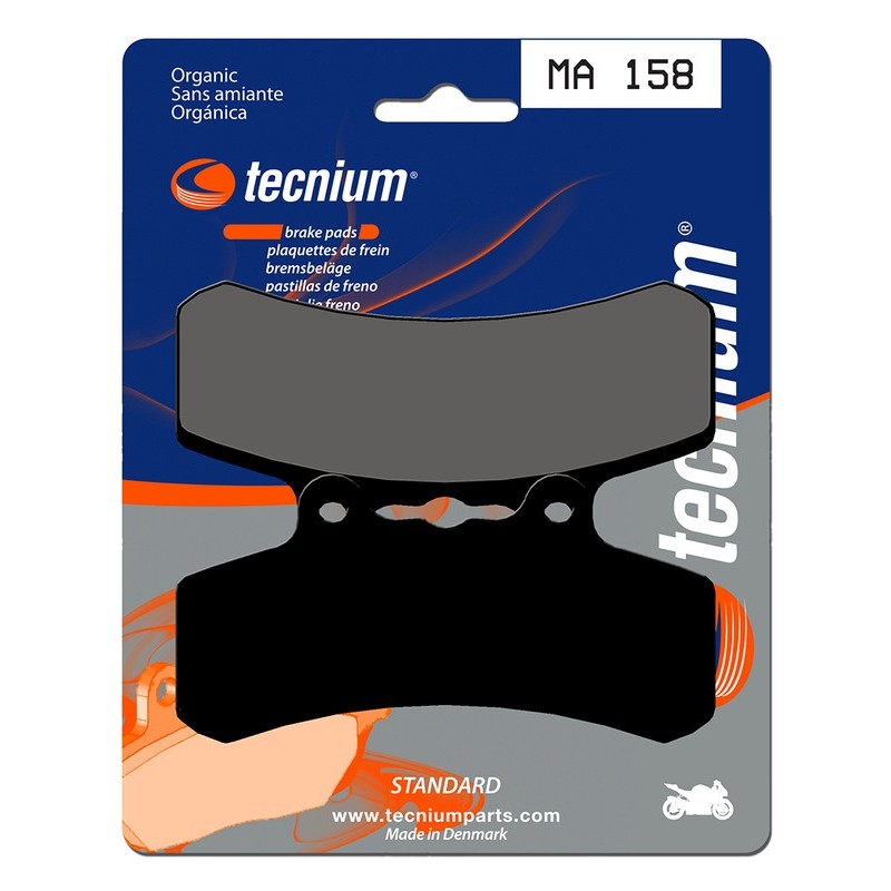 Plaquettes de frein TECNIUM route organique - MA158 Plaquettes de frein TECNIUM route organique - MA158