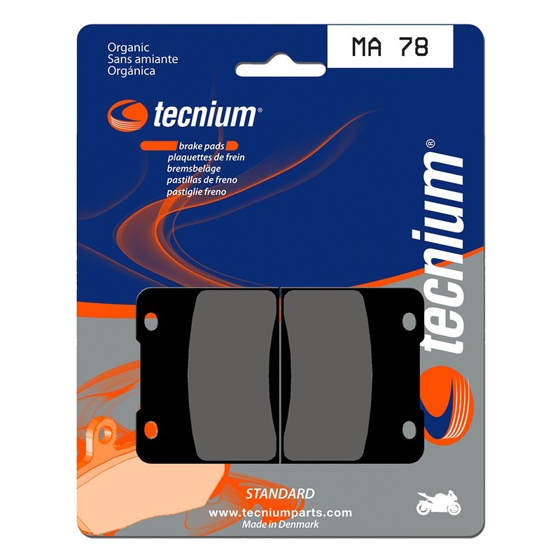 Plaquettes de frein route organique - MA78 Plaquettes de frein route organique - MA78