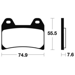 Plaquettes de frein Scooter organique - ME277