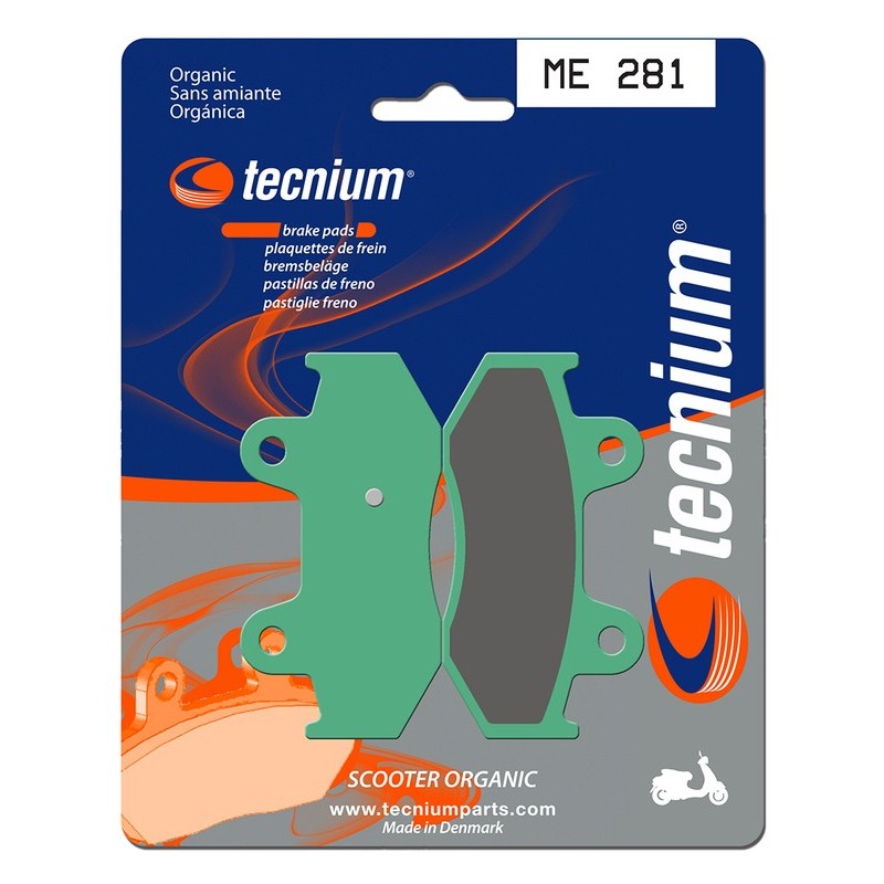 Plaquettes de frein Scooter organique - ME281 Plaquettes de frein Scooter organique - ME281
