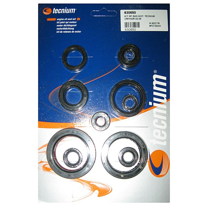 Pochette de joints spi moteur TECNIUM Pochette de joints spi moteur TECNIUM