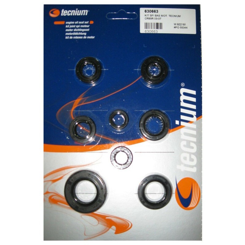 Pochette de joints spi moteur TECNIUM Pochette de joints spi moteur TECNIUM