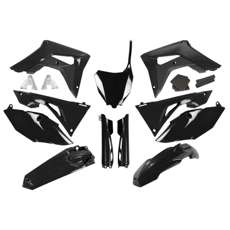 Kit plastiques UFO 450 CRF 2017 à 2020 Noir Kit plastiques UFO 450 CRF 2017 à 2020 Noir