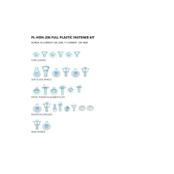 Kit visseries de plastiques UFO 250 CRF 2018 à 2021