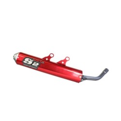 Silencieux d'échappement DEP BETA RR 250 / 300 2020 à 2022 ROUGE
