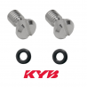 Set de vis de purge avec O-ring pour fourche Kayaba