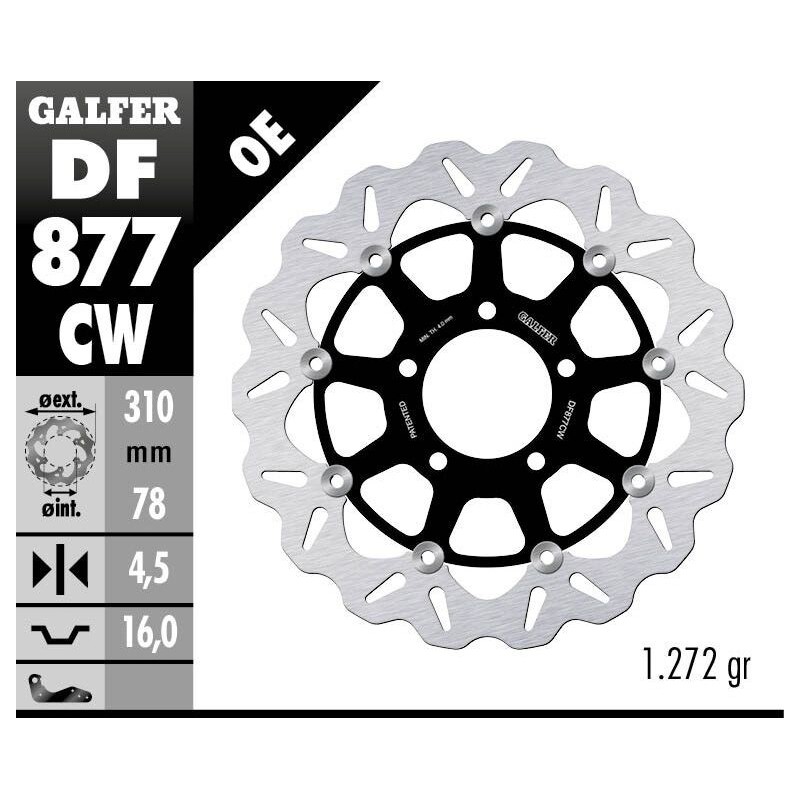 Disque de frein Galfer flottant wave Disque de frein Galfer flottant wave