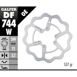 Disque de frein Galfer fixe wave
