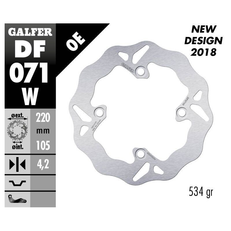 Disque de frein Galfer fixe wave Disque de frein Galfer fixe wave