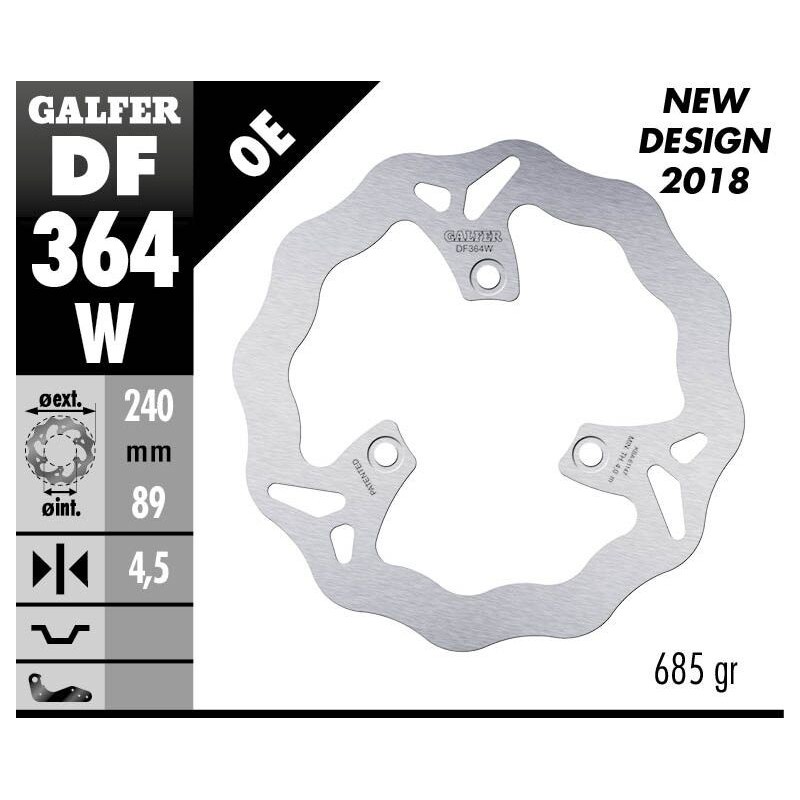 Disque de frein Galfer fixe wave Disque de frein Galfer fixe wave