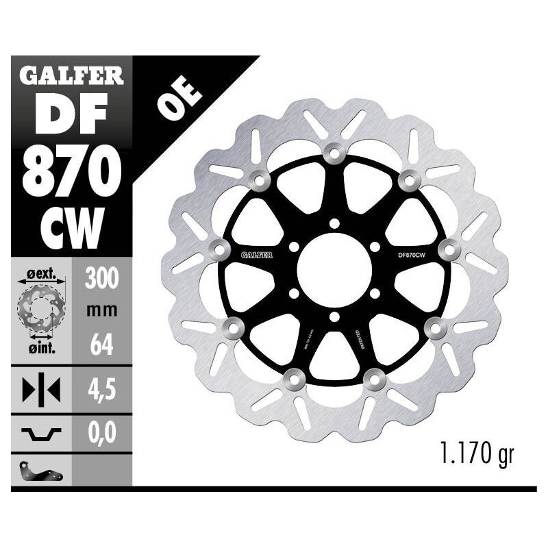 Disque de frein Galfer flottant wave Disque de frein Galfer flottant wave