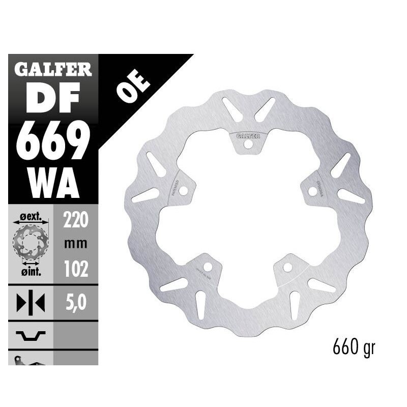 Disque de frein Galfer fixe wave