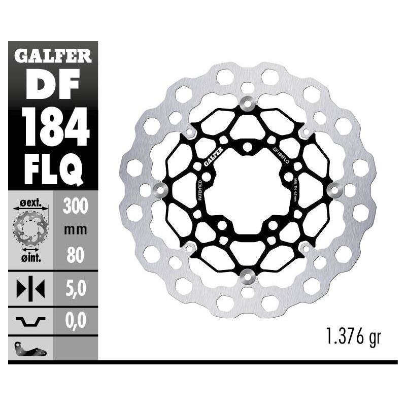 Disque de frein Galfer flottant cubiq Disque de frein Galfer flottant cubiq