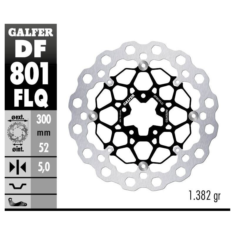 Disque de frein Galfer flottant cubiq Disque de frein Galfer flottant cubiq