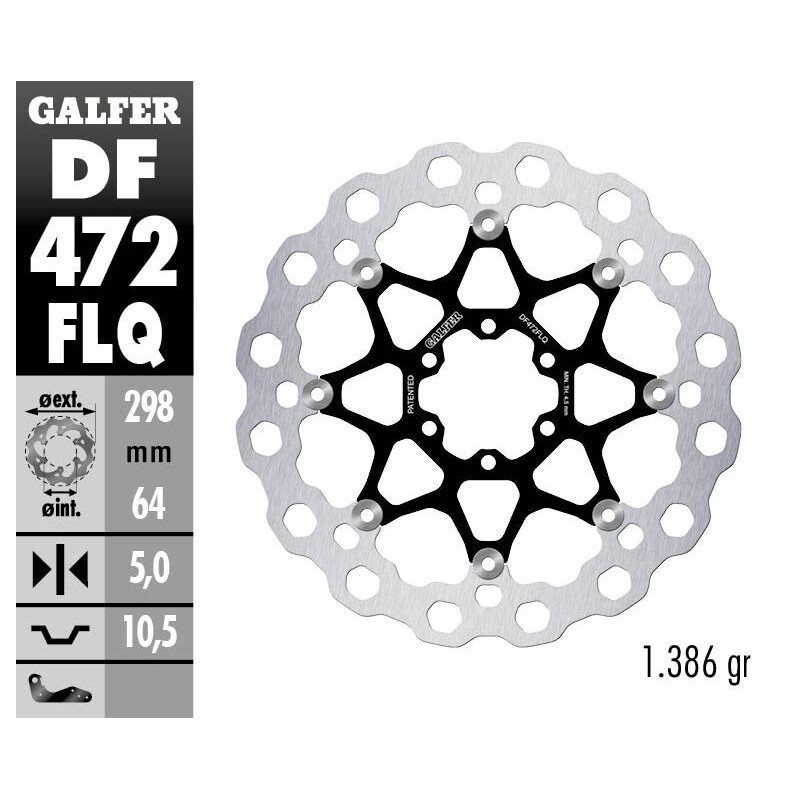 Disque de frein Galfer flottant cubiq Disque de frein Galfer flottant cubiq