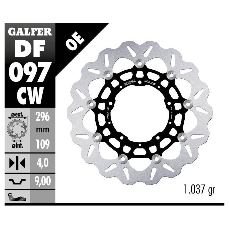 Disque de frein Galfer flottant wave Disque de frein Galfer flottant wave